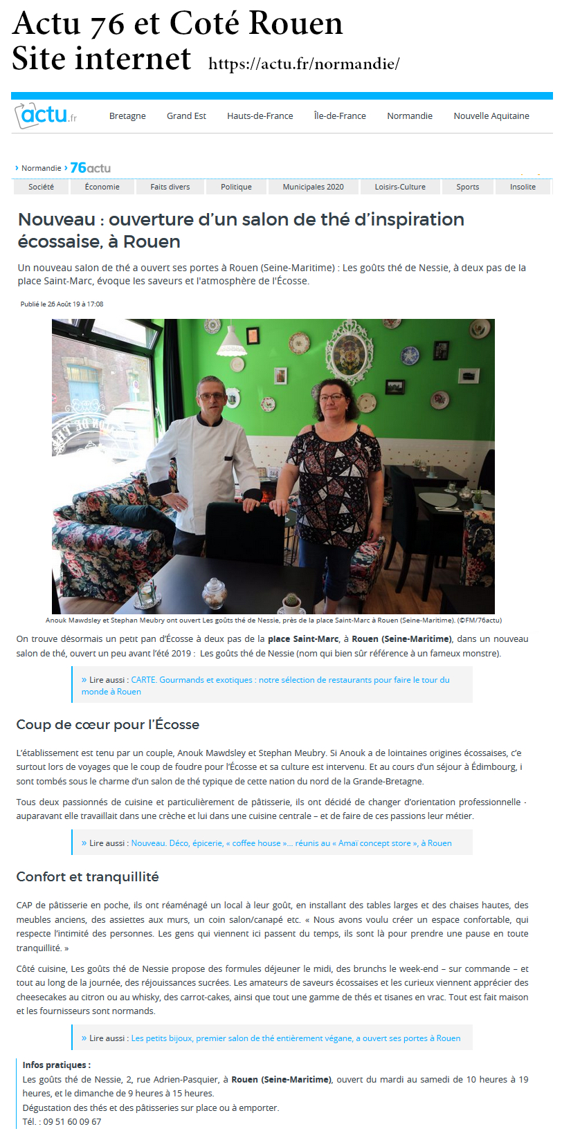 Actu 76 et Coté Rouen